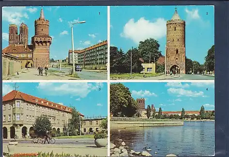 AK Prenzlau 4.Ansichten Hotel Uckermark - Blindower Tor 1981