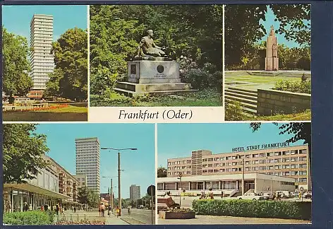 AK Frankfurt 5.Ansichten Hotel Stadt Frankfurt - Hochhaus 1977
