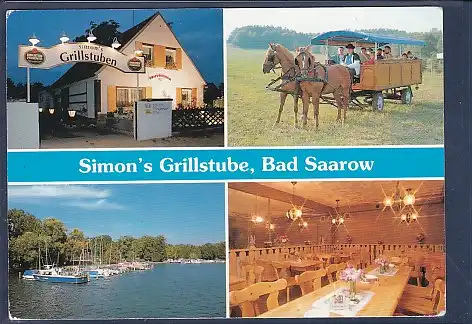 AK Simons Grillstube Bad Saarow 4.Ansichten 1990