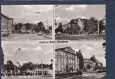 AK Gruß aus Berlin Karlshorst 4.Ansichten Hermann Duncker Straße 1970