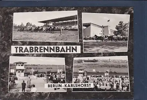 AK Berlin Karlshorst Trabrennbahn 4.Ansichten 1963