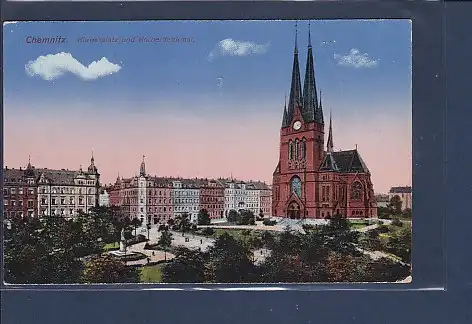 AK Chemnitz Körnerplatz und Körnerdenkmal 1931