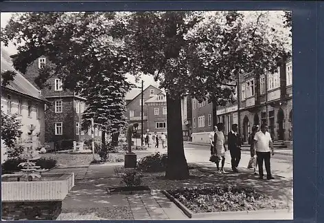 AK Lauscha Straße am Hüttenplatz 1973