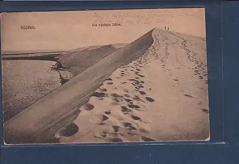 AK Nidden Die höchste Düne 1919