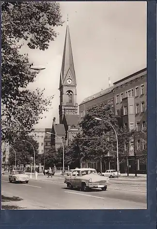 AK Berlin Prenzlauer Allee mit Immanuel Kirche 1969