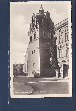AK Zerbst ( Anhalt) St. Bartholomäi Turm 1950