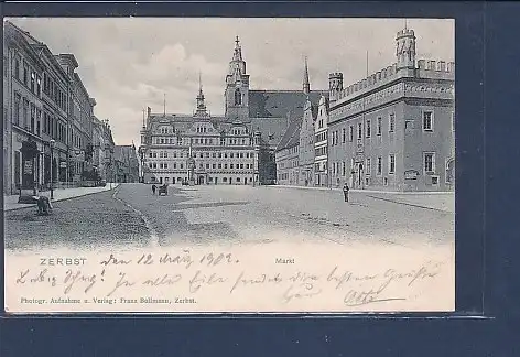 AK Zerbst Markt 1902
