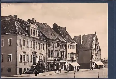 AK Zerbst - Marktplatz ( Teilansicht) 1963