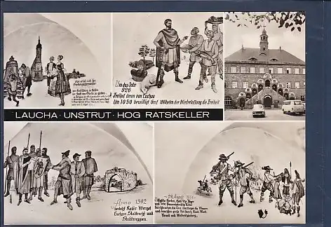 AK Laucha Unstrut HOG Ratskeller 5.Ansichten 1975