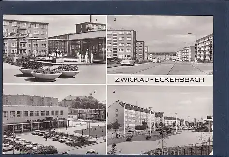AK Zwickau Eckersbach 4.Ansichten HO Kaufhalle 1984
