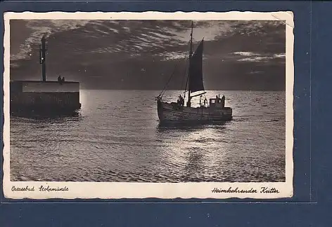 AK Ostseebad Stolpmünde Heimkehrender Kutter 1941