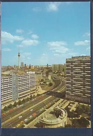 AK Berlin Blick auf die Leipziger Straße 1987