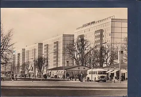 AK Schwedt - Hochhäuser an der Leninallee 1969