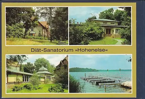 AK Rheinsberg Diät Sanatorium Hohenelse 4.Ansichten 1985