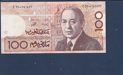 Banknote 100 Dirhams Bank Al Maghrib 1987 Marokko