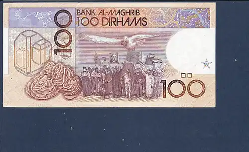 Banknote 100 Dirhams Bank Al Maghrib 1987 Marokko