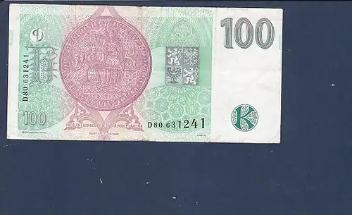 Banknote 100 Korun Ceska Narodni Banka 