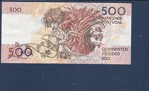 Banknote 500 Escudos Banco De Portugal 1994