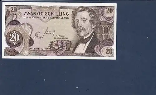 Banknote Zwanzig Schilling Österreich 1967