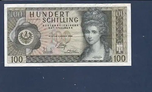 Banknote Hundert Schilling Österreich 1969