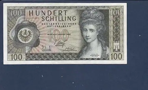 Banknote Hundert Schilling Österreich 1969