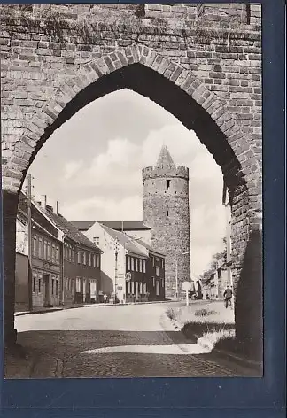 AK Jüterbog Neumarkttor und Eierturm 1977