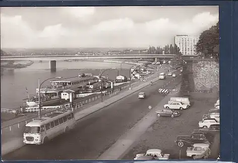 AK Dresden Terrassenufer mit Dr. Friedrichs Brücke 1972