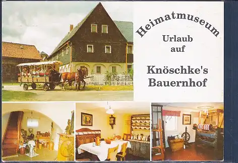AK Heimatmuseum Urlaub auf Knöschkes Bauernhof Lawalde 4.Ansichten 2000