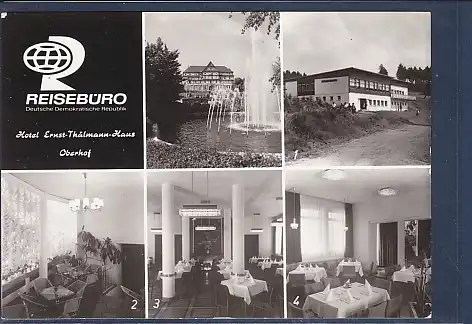 AK Hotel Ernst Thälmann Haus Oberhof 5.Ansichten 1975
