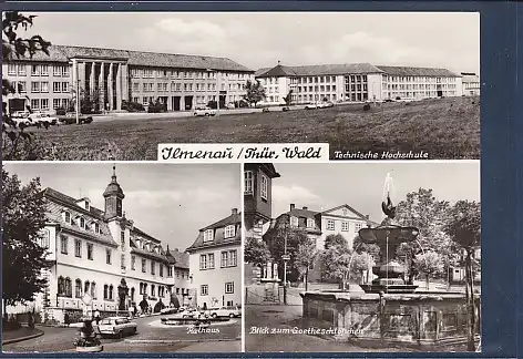 [Ansichtskarte] AK Ilmenau 3.Ansichten Technische Hochschule 1977. 