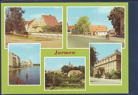 [Ansichtskarte] AK Jarmen 5.Ansichten Eigenheime am Busbahnhof 1982. 