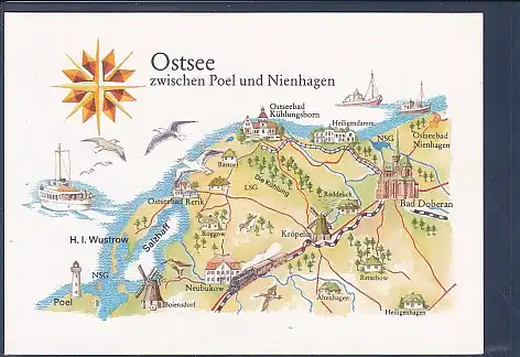 [Ansichtskarte] AK Ostsee zwischen Poel und Nienhagen 1984. 
