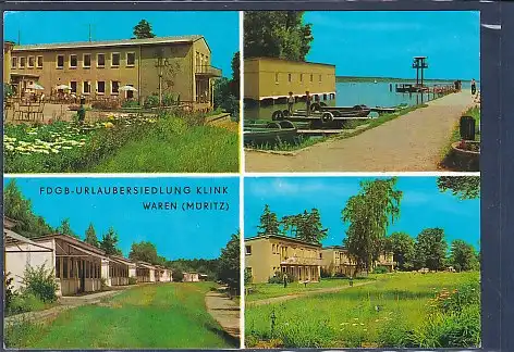 [Ansichtskarte] AK FDGB Urlaubersiedlung Klink Waren Müritz 4.Ansichten 1972. 