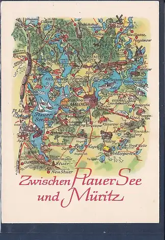 [Ansichtskarte] AK Zwischen Plauer See und Müritz Malchow 1974. 