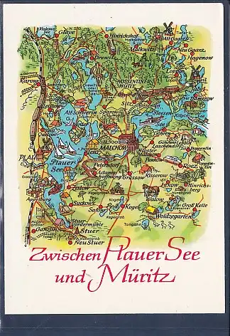 [Ansichtskarte] AK Zwischen Plauer See und Müritz Malchow 1987. 