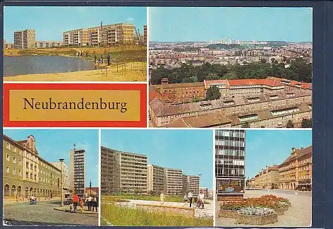 [Ansichtskarte] AK Neubrandenburg 5.Ansichten Neubrandenburg Ost 1983. 