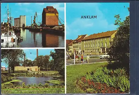 [Ansichtskarte] AK Anklam 3.Ansichten Peenehafen - Schwimmhalle 1974. 