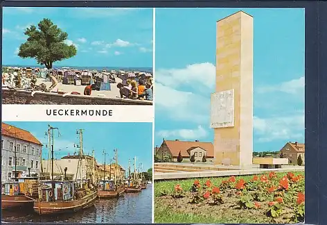 [Ansichtskarte] AK Ueckermünde 3.Ansichten Haffbad - Hafen 1978. 
