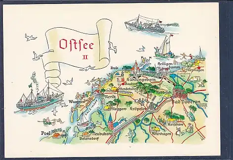 [Ansichtskarte] AK Ostsee II Poel - Kühlungsborn - Nienhagen 1980. 