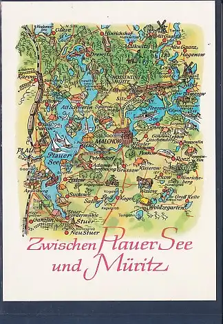 [Ansichtskarte] AK Zwischen Plauer See und Müritz 1989. 