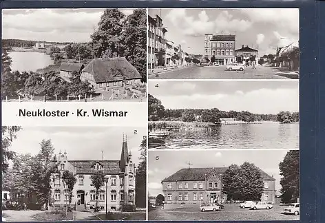 [Ansichtskarte] AK Neukloster Kr. Wismar 5.Ansichten Handwerkerheim - HO Gaststätte 1980. 