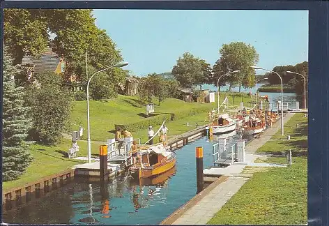 [Ansichtskarte] AK Wustrow Ortsteil Canow Schleuse 1988. 