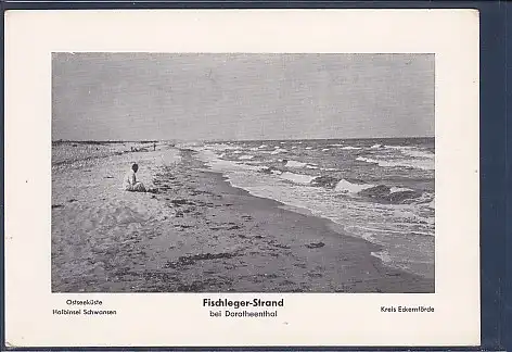 [Ansichtskarte] AK Halbinsel Schwansen Fischleger Strand bei Dorotheenthal 1960. 