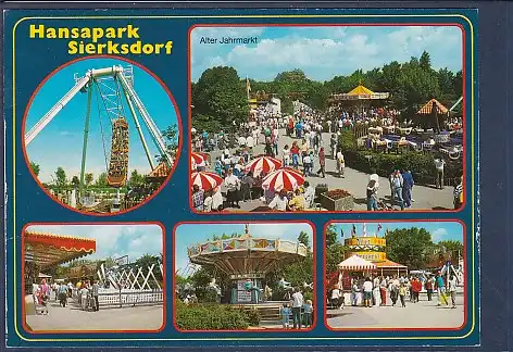 [Ansichtskarte] AK Hansapark Sierksdorf 5.Ansichten Alter Jahrmarkt 1992. 
