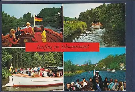 [Ansichtskarte] AK Ausflug im Schwentinetal 4.Ansichten  Kiel Wellingdorf 1970. 