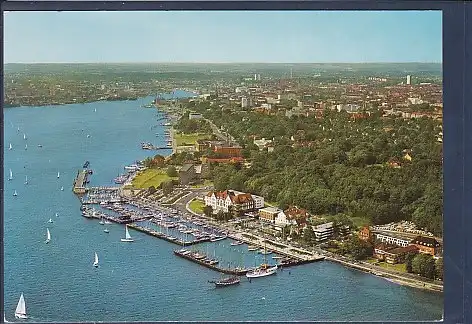 [Ansichtskarte] AK Kiel Sporthafen Düsterbrook und Stadt 1970. 