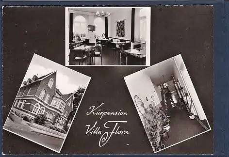 [Ansichtskarte] AK Kurpension Villa Flora Bad Oeynhausen 1960. 