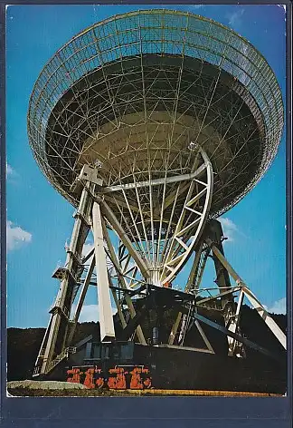 [Ansichtskarte] AK Radioteleskop Effelsberg / Eifel des Max Planck Instituts 1970. 