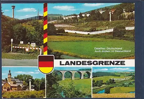 [Ansichtskarte] AK Landessgrenze im Saaletal 5.Ansichten 1970. 