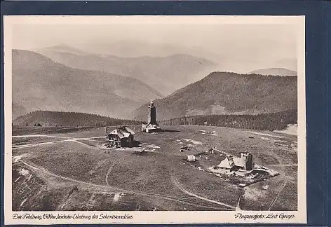 [Ansichtskarte] AK Der Feldberg 1500m höchste Erhebung des Schwarzwaldes Flugzeugfoto 1940. 